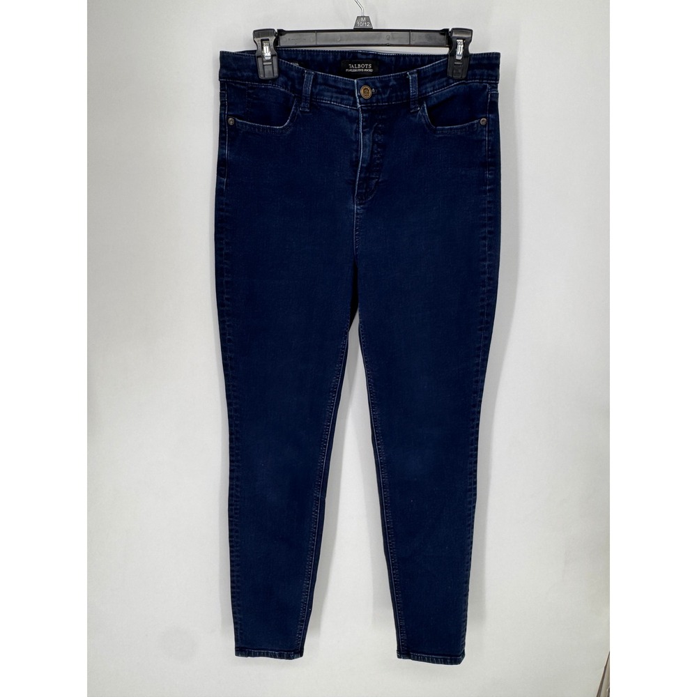 Talbots Jeggings Womens 10 Dark Indigo Blue Flawless Five-Pocket Skinny Jeans
